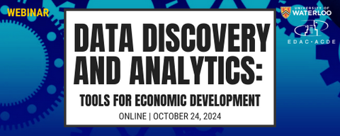 EDP Seminar - Data Discovery Analytics: Tools for Economic Development October 2024