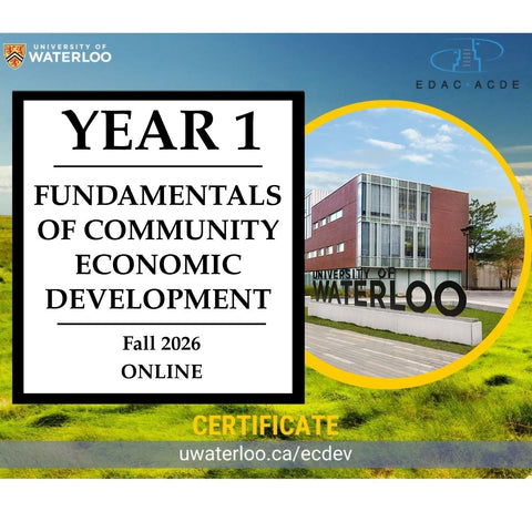 Fundamentals of Community Economic Development Year 1 - Online - Fall 2026